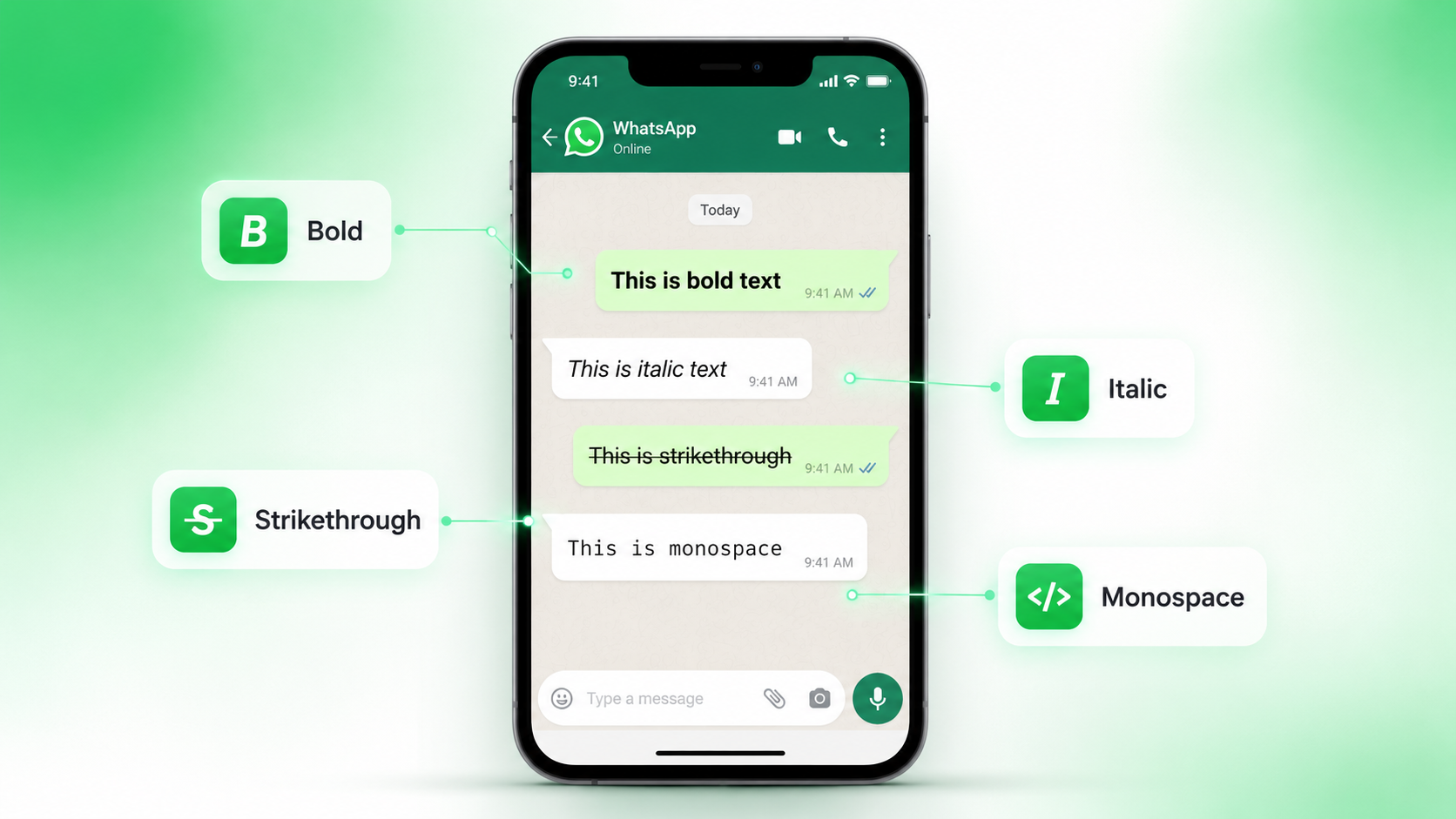 WhatsApp Message Formatter Free — Bold, Italic & Strikethrough Text (2026)