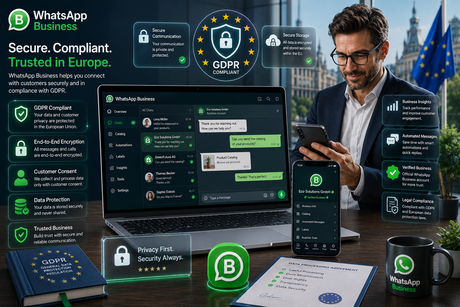 WhatsApp GDPR Guide for Businesses in Europe