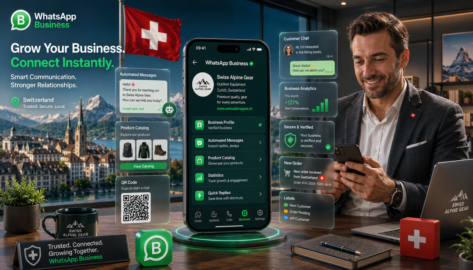 How to Use WhatsApp Business in Switzerland — Complete Setup & Growth Tips (2026)